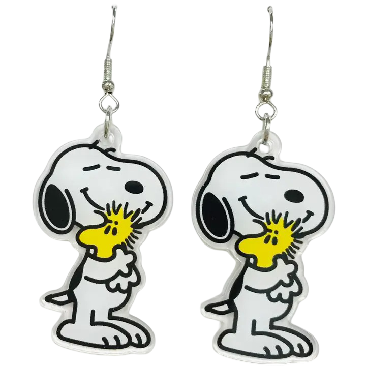 Snoopy Woodstock Acrylic Earrings SimpleNGreat Clothing/Accessories