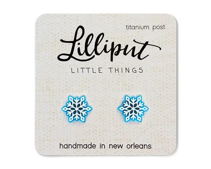 Snowflake Earrings Lilliput Little Things Clothing/Accessories