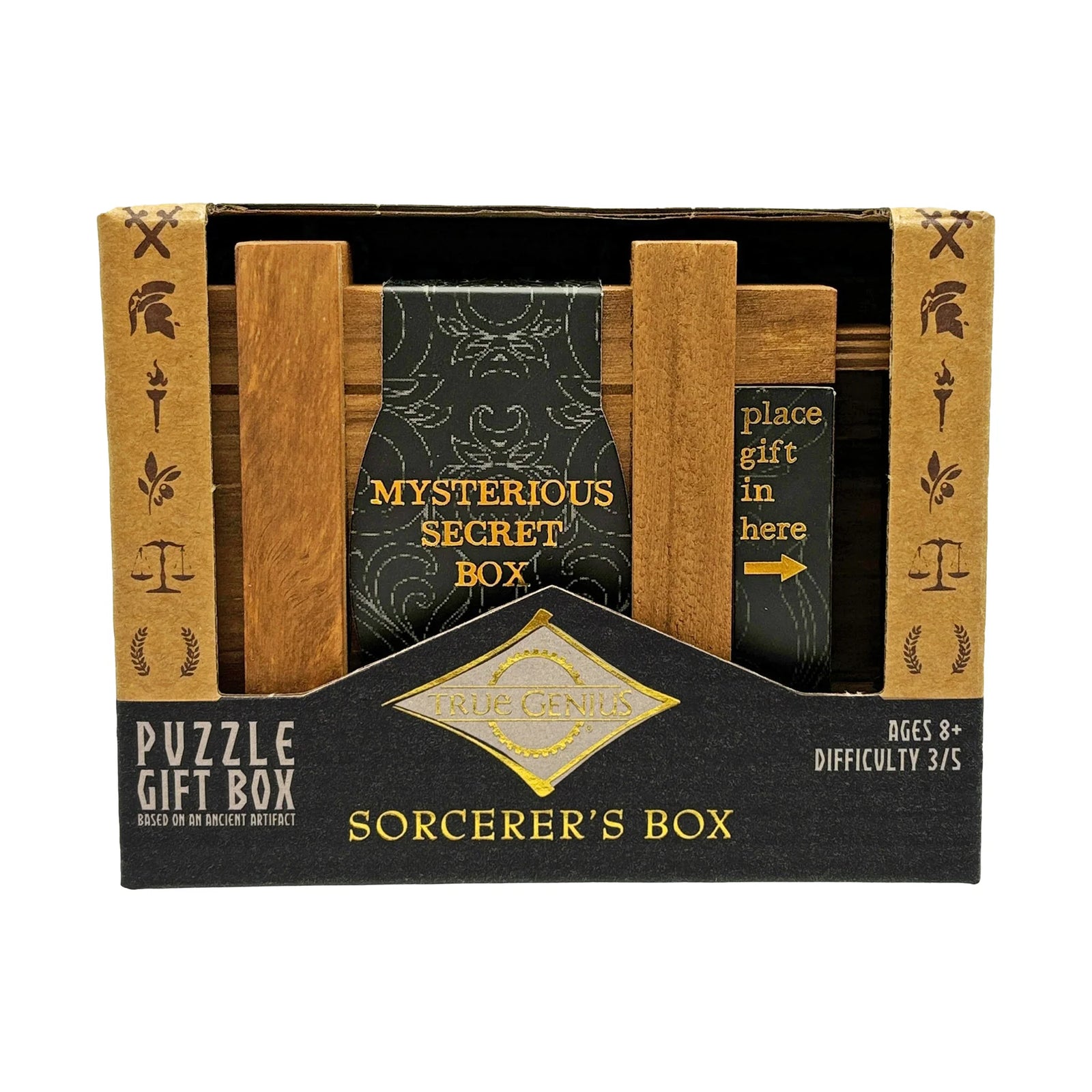 Sorcerer's Box Secret Wooden Puzzle Box Project Genius Puzzles/Playthings