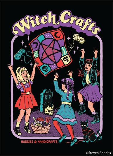Steven Rhodes Magnet: Witch Crafts Ephemera Home Decor/Kitchenware