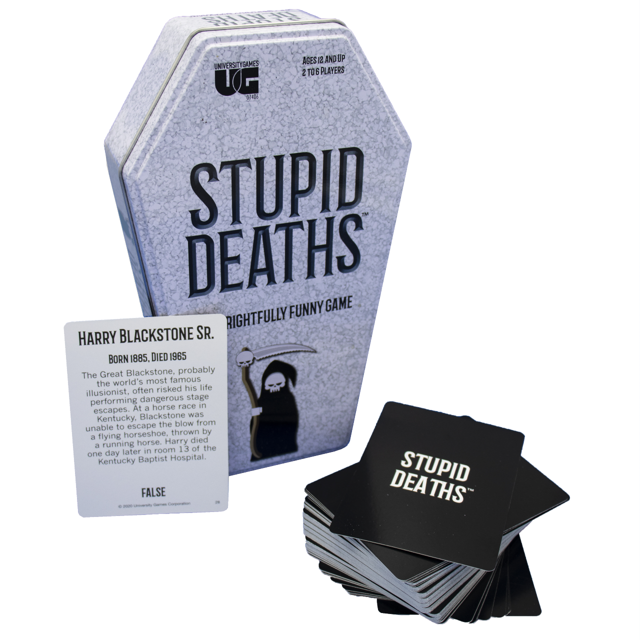 Stupid Deaths Tin University Games Board Games