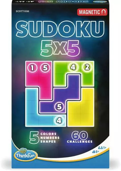 Sudoku 5x5 Magnetic Travel Puzzle Thinkfun Board Games