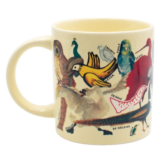The Artistic Bird Mug Unemployed Philosophers Guild Home Decor/Kitchenware