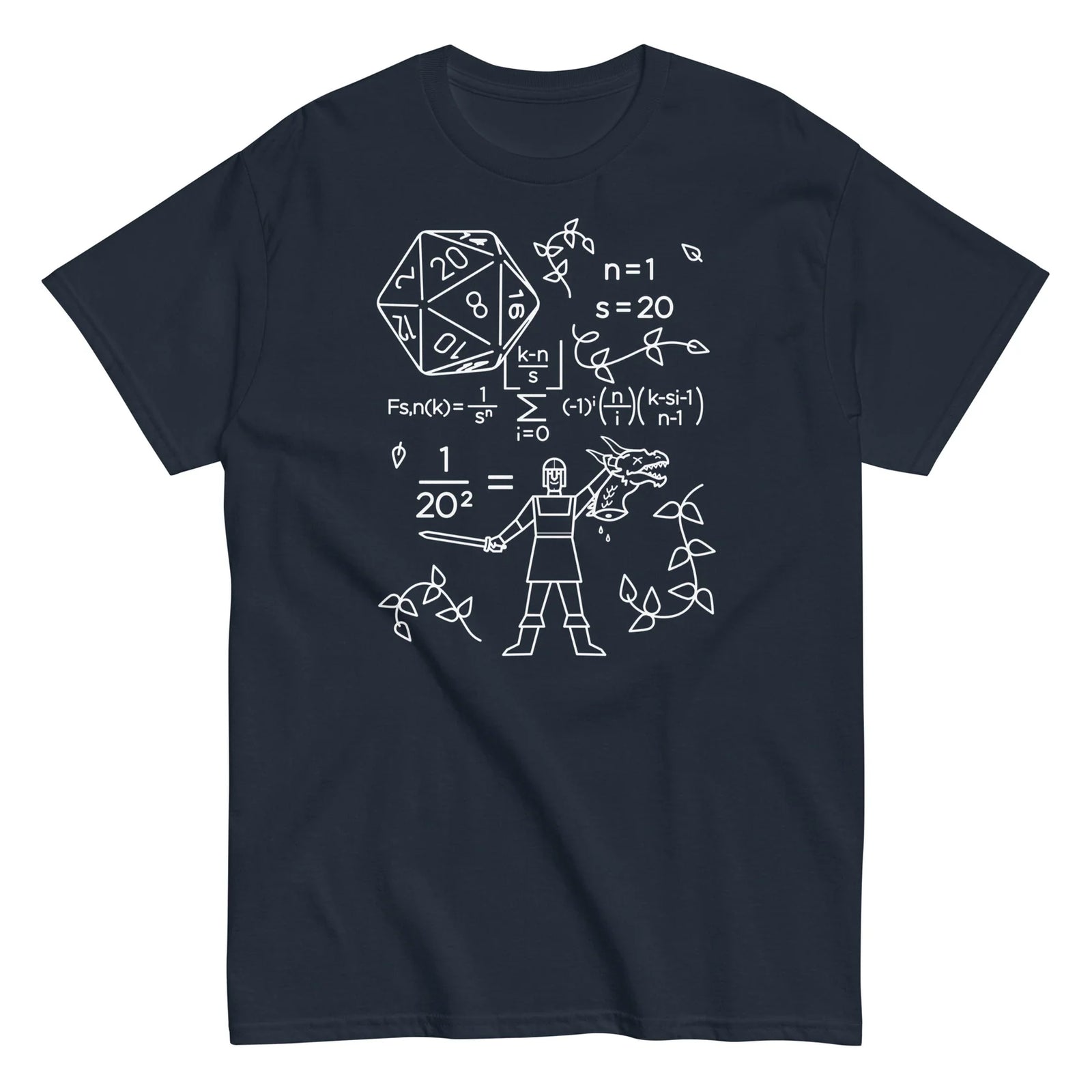 The Science of RPG T-Shirt - Navy Snorgtees Clothing/Accessories