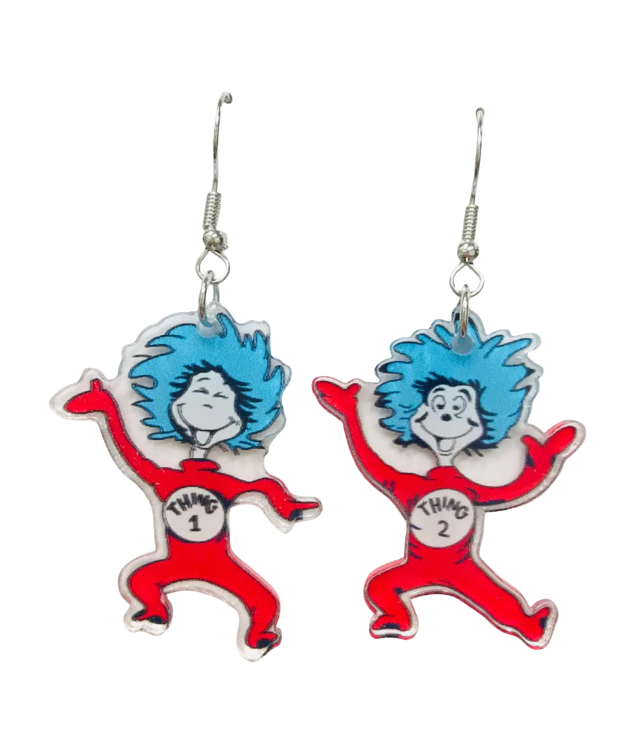 Things 1 & 2 Earrings SimpleNGreat Clothing/Accessories