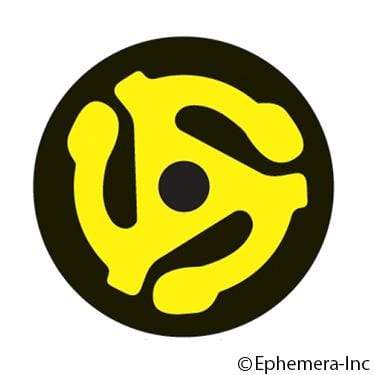 45 record adapter magnet Ephemera Home Decor/Kitchenware