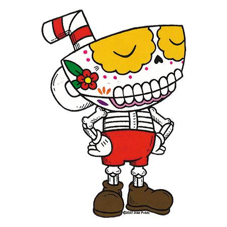 Day of the Dead Sticker: Cuphead
