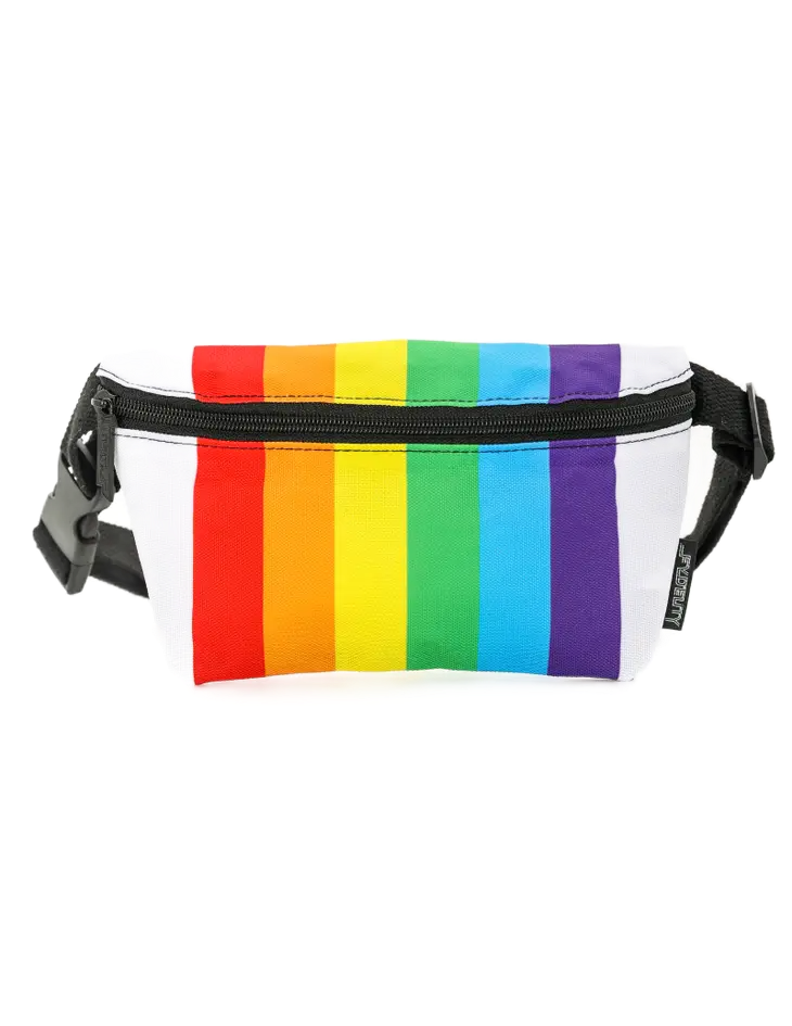 PRIDE Rainbow Stripe Fanny Pack - Small Ultra-Slim