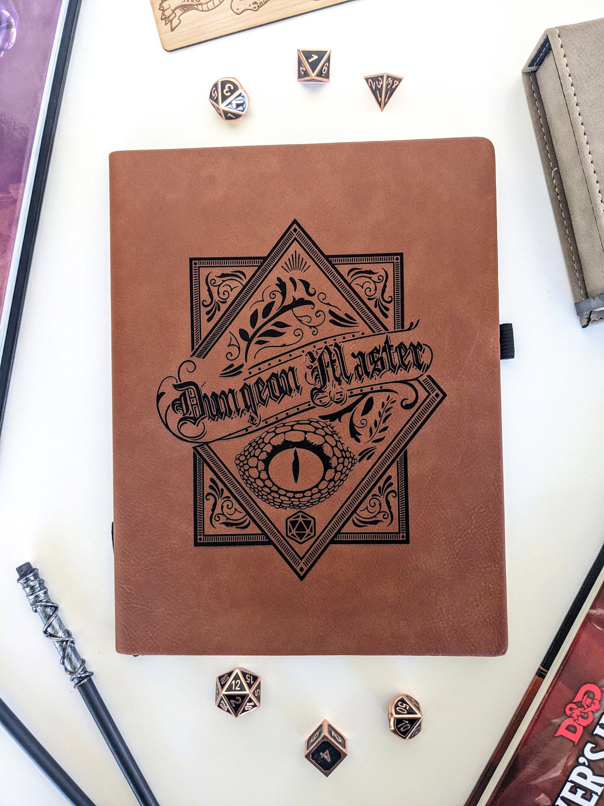 Vintage Dungeon Master Journal - Vegan Leather