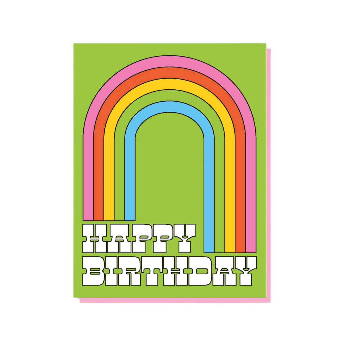 Happy Birthday Rainbow Card