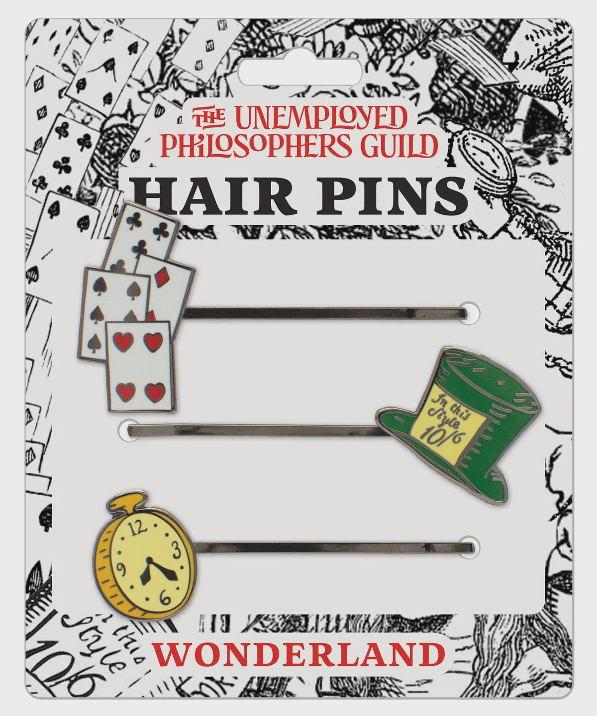 Wonderland Enamel Hair Pins Set