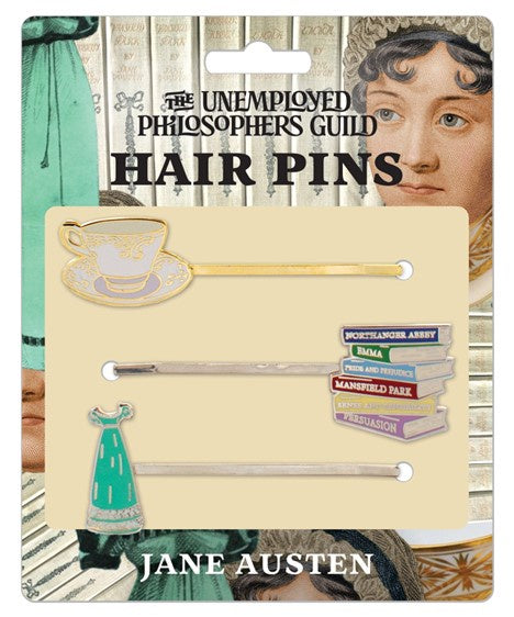 Jane Austen Enamel Hair Pins Set