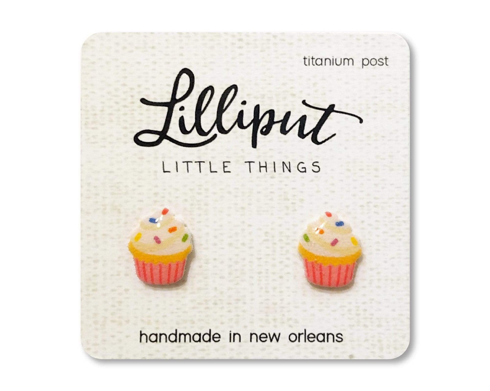 Birthday Cupcake Earrings Lilliput Little Things Clothing/Accessories