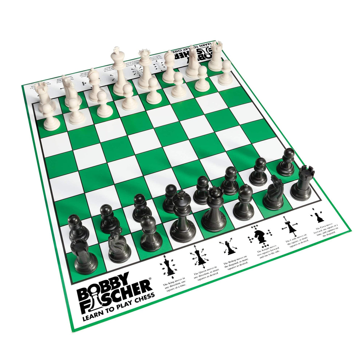 Bobby Fischer Learn to Play Chess set Wood Expressions/We Games Board Games