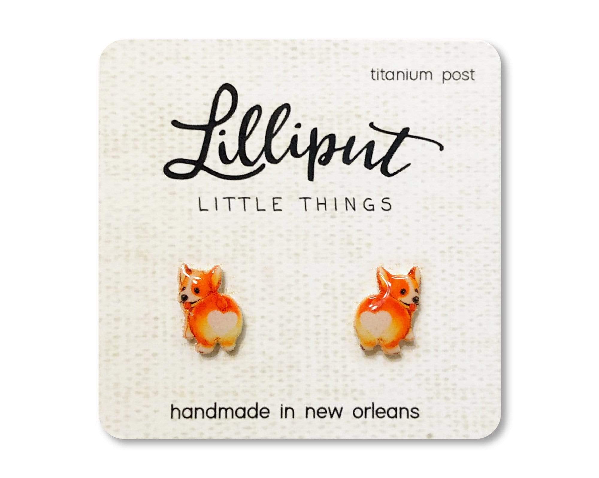 Corgi Butt Earrings Lilliput Little Things Clothing/Accessories