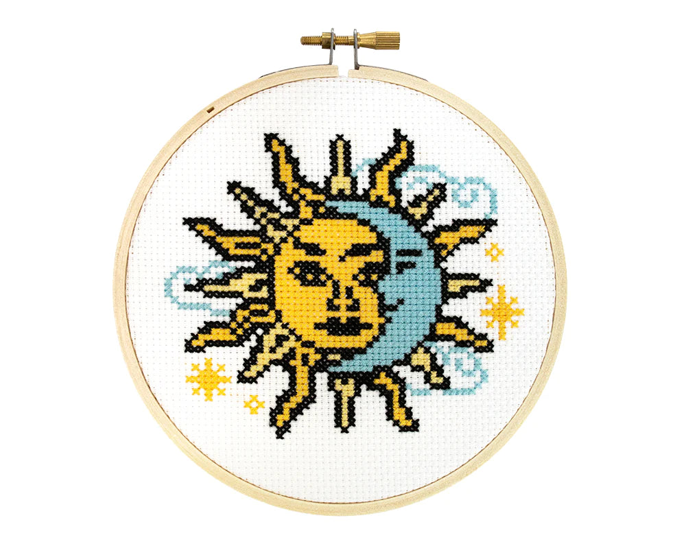 Cross Stitch Kit: Sun and Moon The Stranded Stitch Projects/Kits