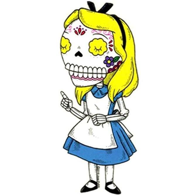 Day of the Dead Sticker: Alice Fresh Prints Of Ct Paper Products
