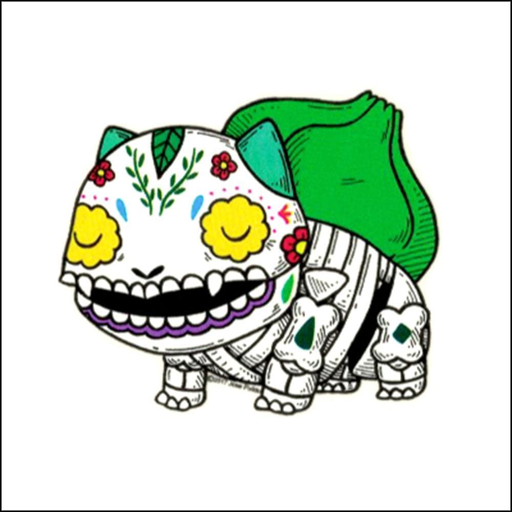 Day of the Dead Sticker:  Bulbasaur Fresh Prints Of Ct Paper Products