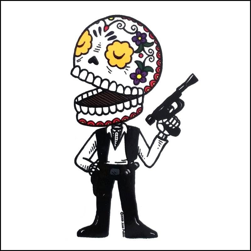 Day of the Dead Sticker: Han Solo Fresh Prints Of Ct Paper Products