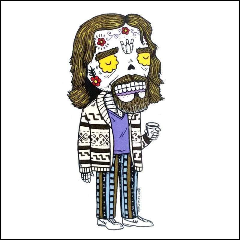 Day of the Dead Sticker: The Dude Fresh Prints Of Ct Paper Products