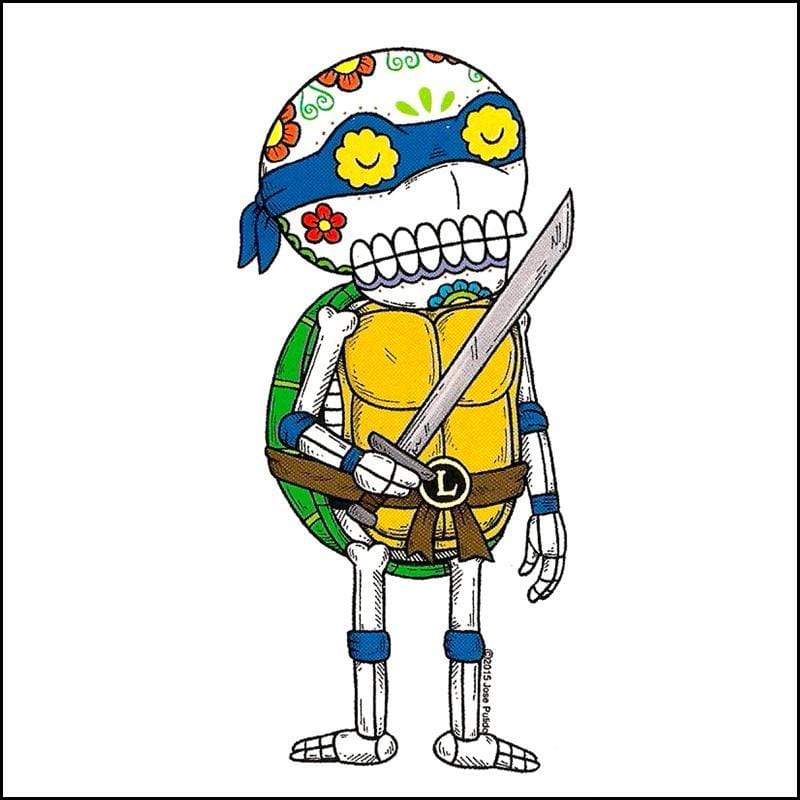 Day of the Dead Sticker: TMNT Leonardo Fresh Prints Of Ct Paper Products