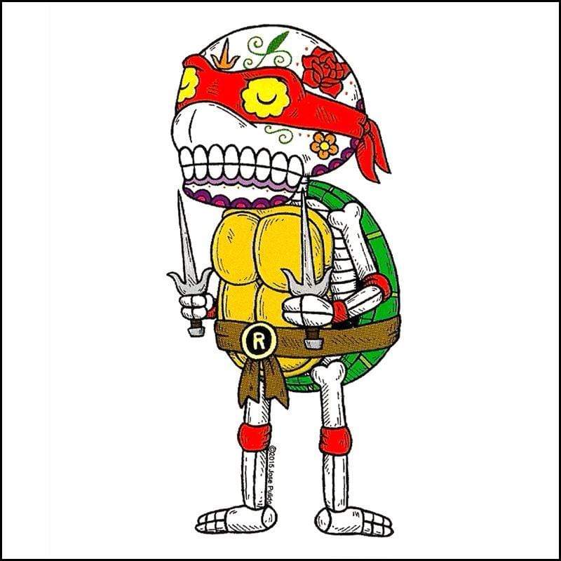 Day of the Dead Sticker: TMNT Raphael Fresh Prints Of Ct Paper Products