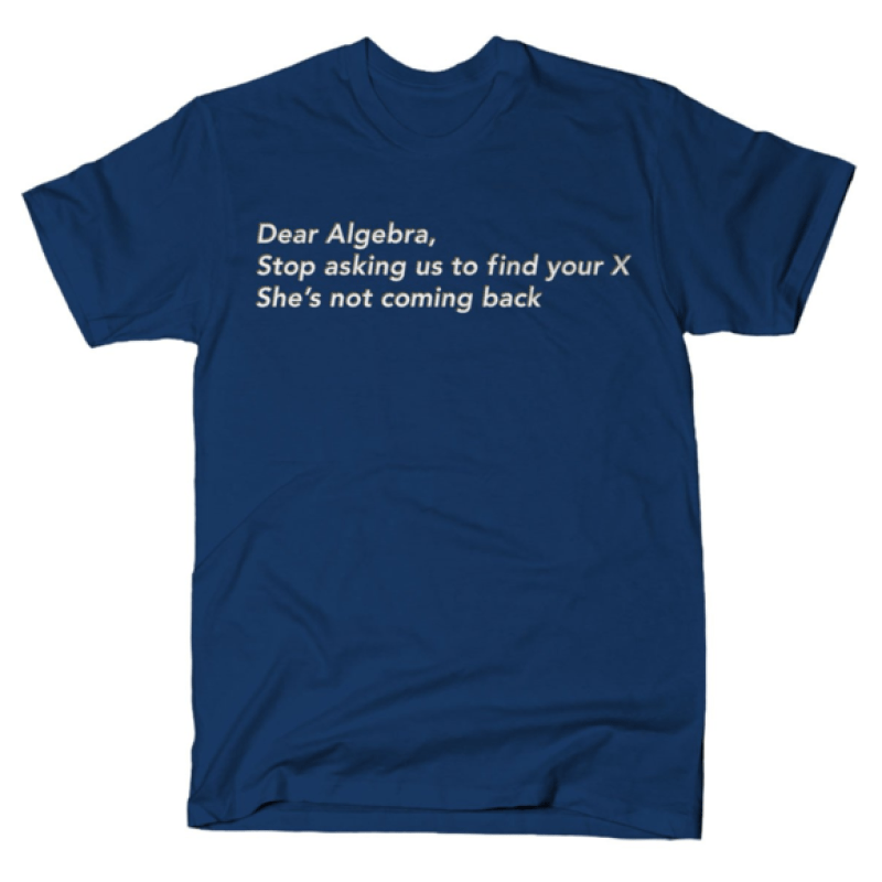 Dear Algebra shirt Snorgtees Clothing/Accessories