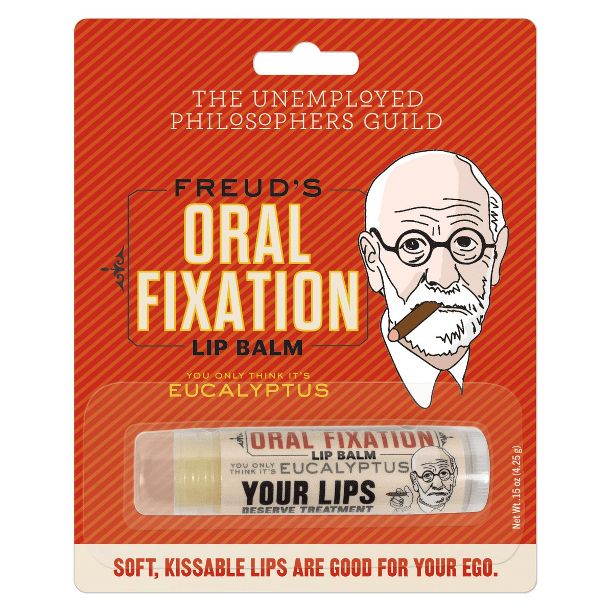 Freud&#39;s Oral Fixation Lip Balm Unemployed Philosophers Guild Clothing/Accessories