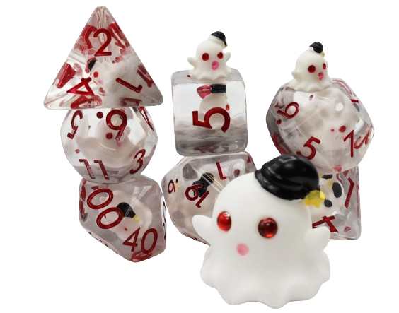 Inclusion RPG Dice Set: Sleepy Ghost Foam Brain Games Dice