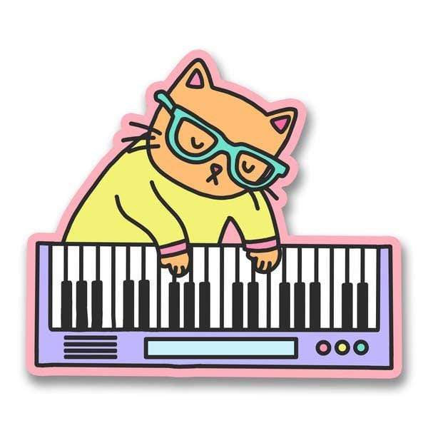 Keyboard Cat vinyl sticker Turtle's Soup Paper Products