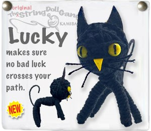 Lucky the Cat String Doll Keychain Kamibashi Clothing/Accessories