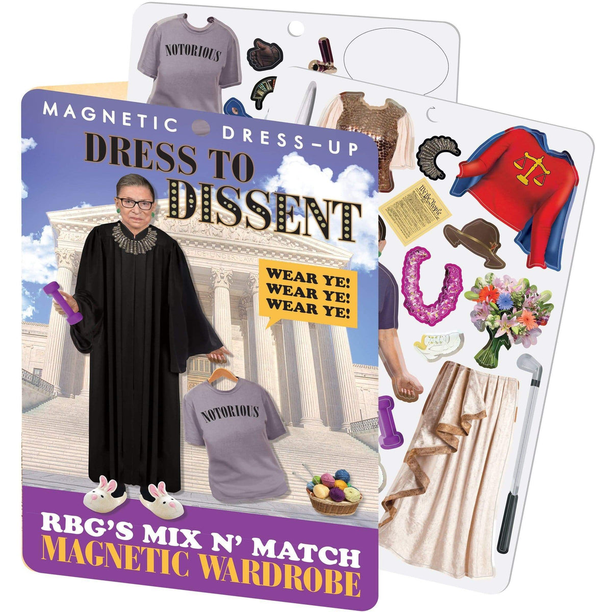 Magnetic Dress-Up: Dress to Dissent-Ruth Bader Ginsburg Unemployed Philosophers Guild Puzzles/Playthings