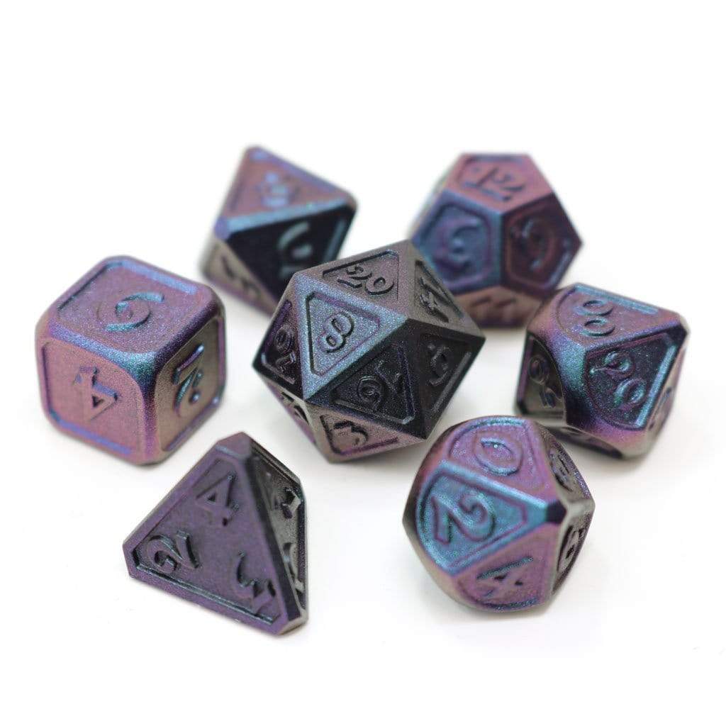 Metal Dice Set: Dreamscape Lunar Abyss Die Hard Dice Puzzles/Playthings