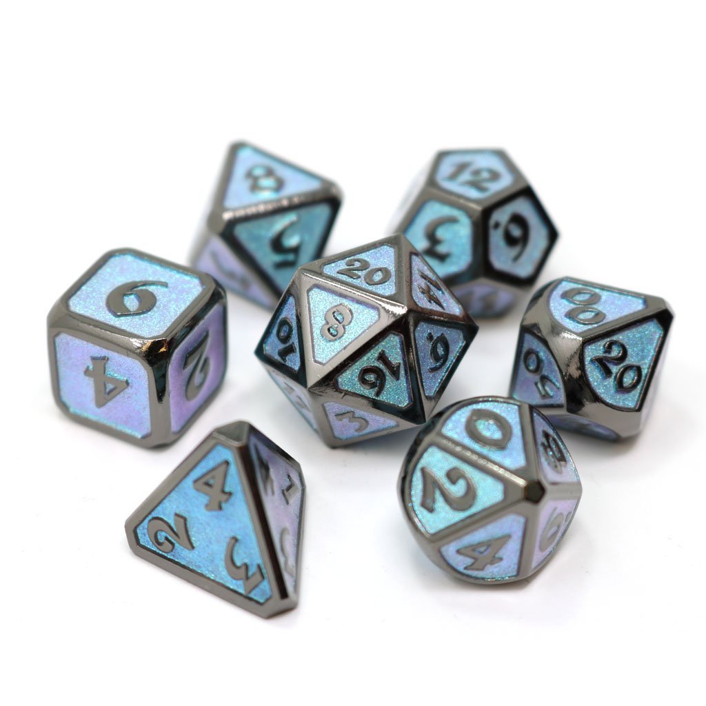 Metal Dice Set: Dreamscape Winters Embrace Die Hard Dice Puzzles/Playthings