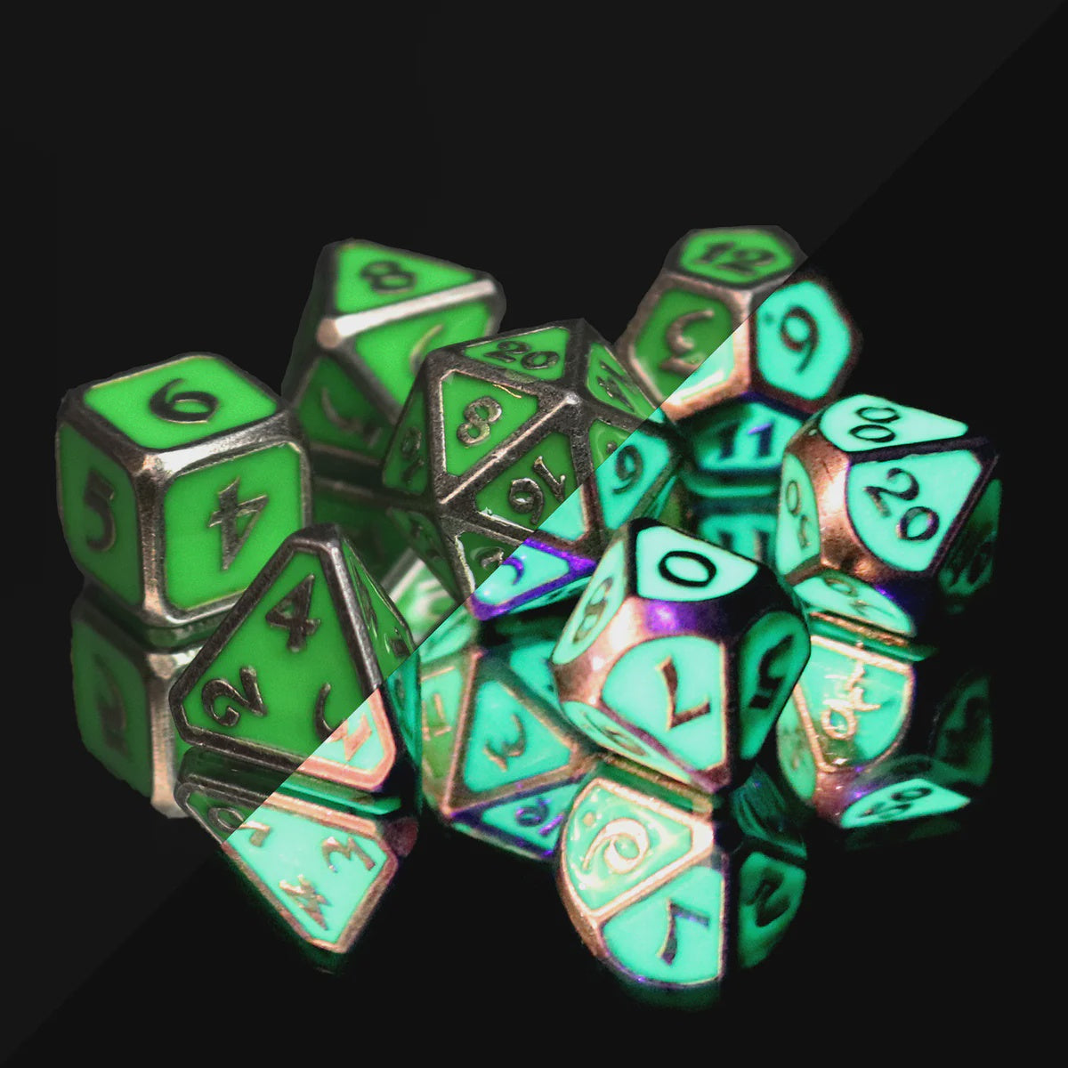 Metal Dire d20: AfterDark Mythica Death Ward Die Hard Dice Dice