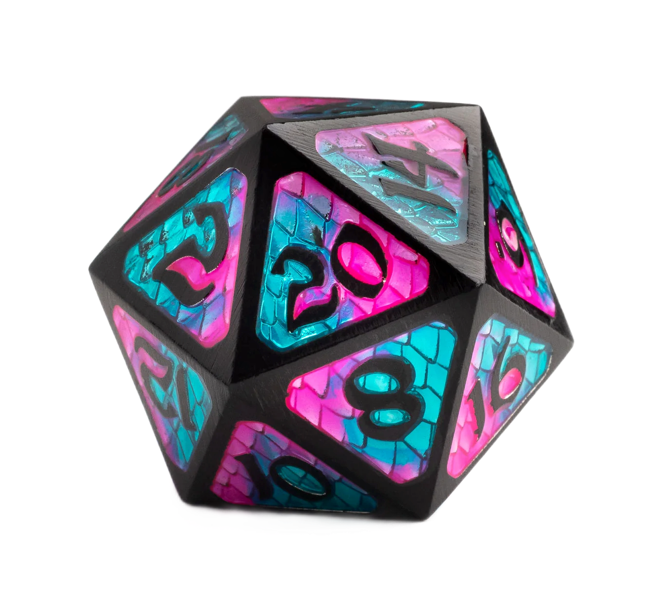 Metal Dire d20: Drakona Embers Cazn Die Hard Dice Dice