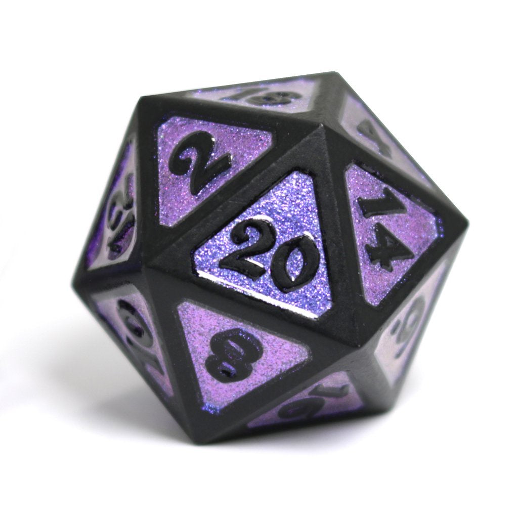 Metal Dire d20: Dreamscape Nightshade Die Hard Dice Dice