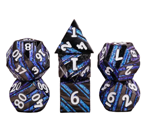 Metal Sharp Edge Dice Set: Guardian HD Dice / Hengda Mfg. Dice