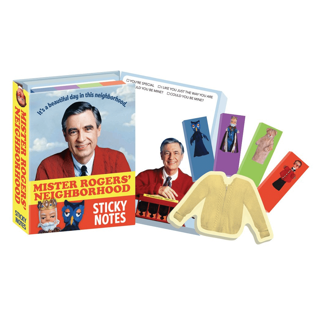 Mister Rogers&#39; Neighborhood Sticky Notes Unemployed Philosophers Guild Paper Products