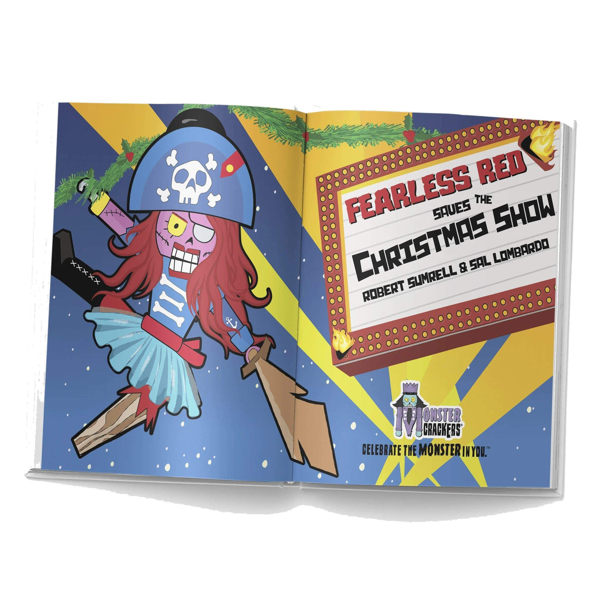 Monster Crackers Book - Fearless Red and The Christmas Show Monster Crackers Books
