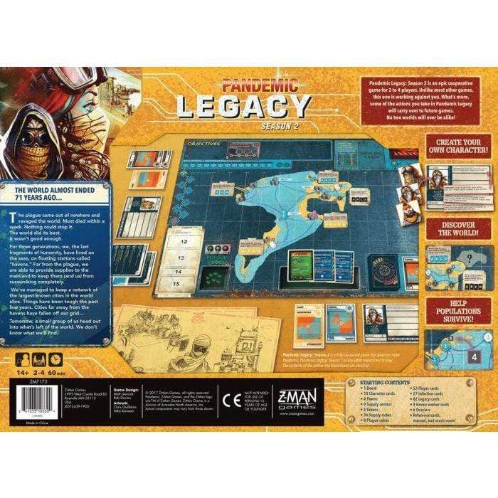 Pandemic Legacy: Season 2 (Yellow) Alliance Games Board Games