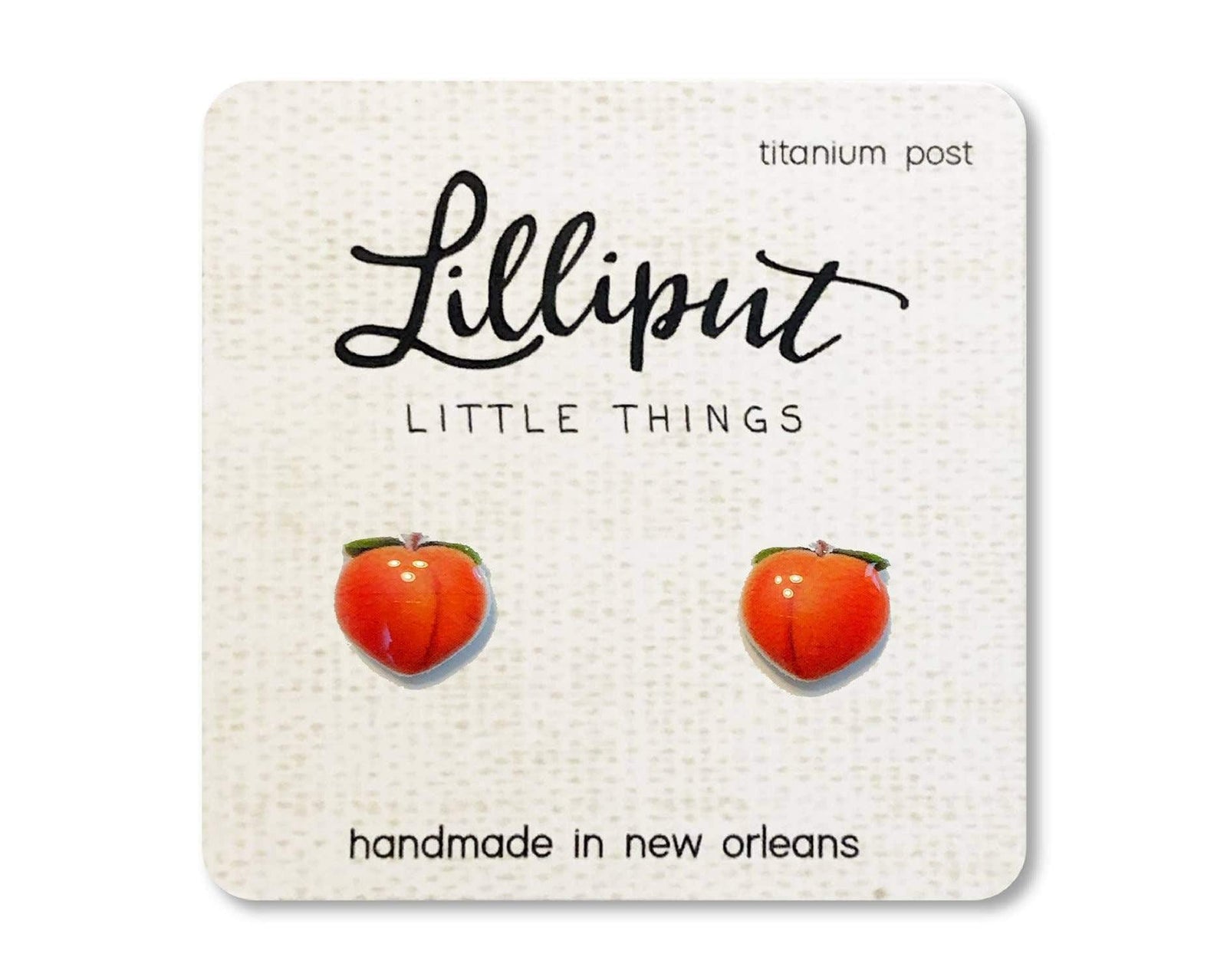 Peach Earrings Lilliput Little Things Clothing/Accessories