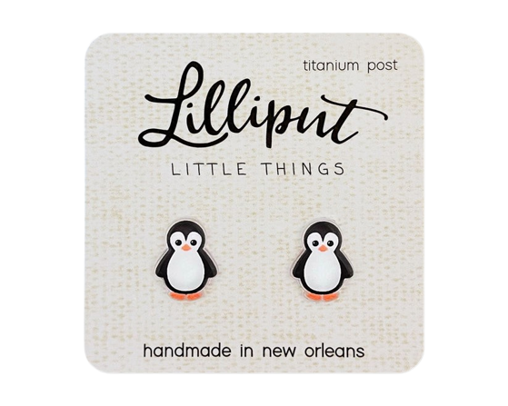 Penguin Earrings Lilliput Little Things Clothing/Accessories