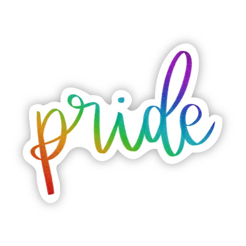 Pride Calligraphy Vinyl Sticker Big Moods Paper Products