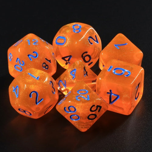 Pumpkin's Orange dice set HD Dice / Hengda Mfg. Dice