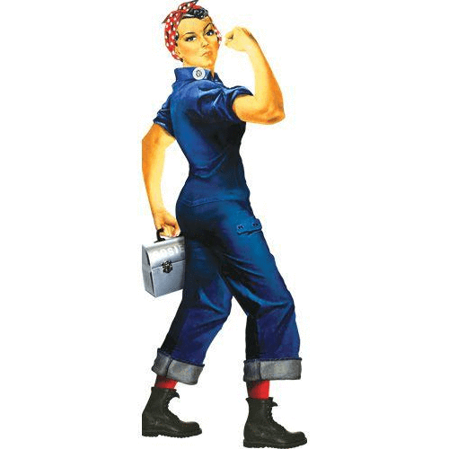Quotable Notable: Rosie the Riveter card Unemployed Philosophers Guild Paper Products