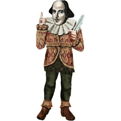 Quotable Notable: William Shakespeare card Unemployed Philosophers Guild Paper Products