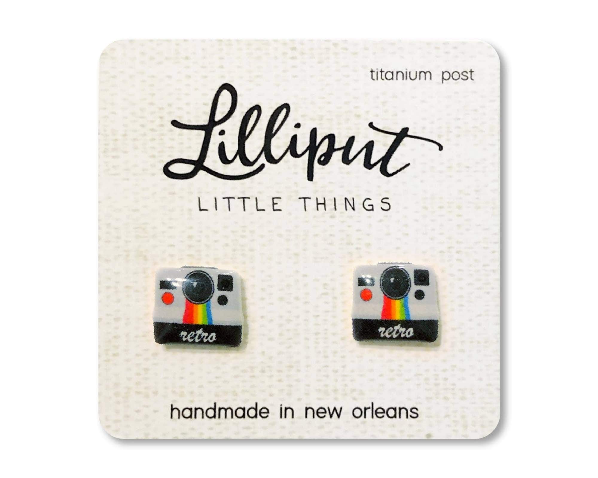 Retro Camera Earrings Lilliput Little Things Clothing/Accessories