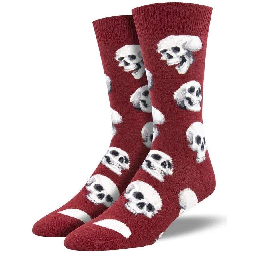 Sacred Skulls socks - red - mens Sock Smith Clothing/Accessories