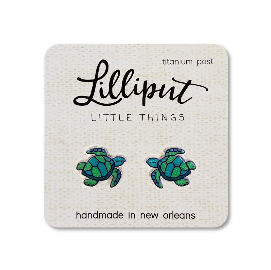 Sea Turtle Earrings Lilliput Little Things Clothing/Accessories